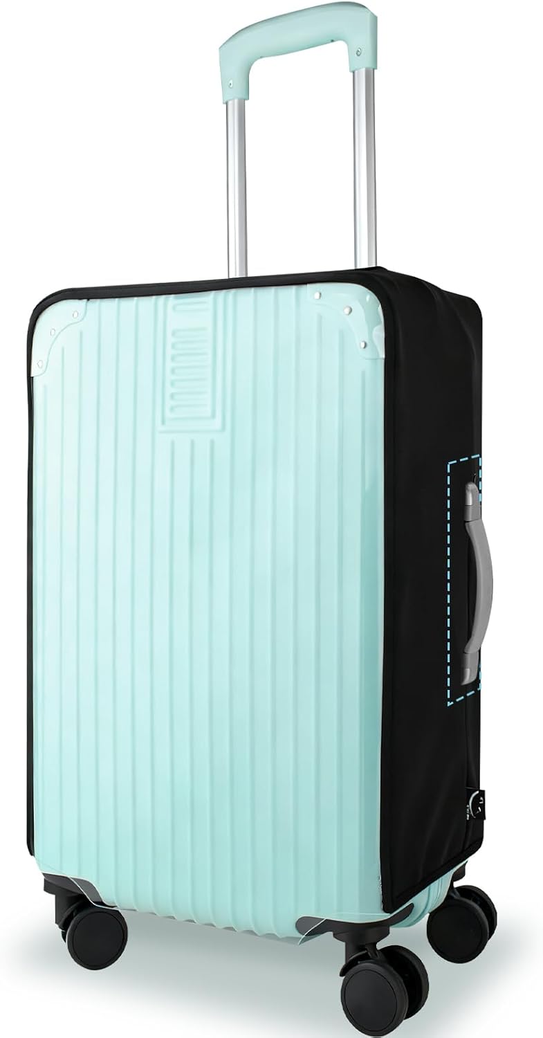 Clear Suitcase Cover Protector for 28 Inch Luggage TSA Approved, Carry on TPU Luggage Protective Covers for Wheeled Suitcase Waterproof Dustproof Anti-scratch Travel Protection