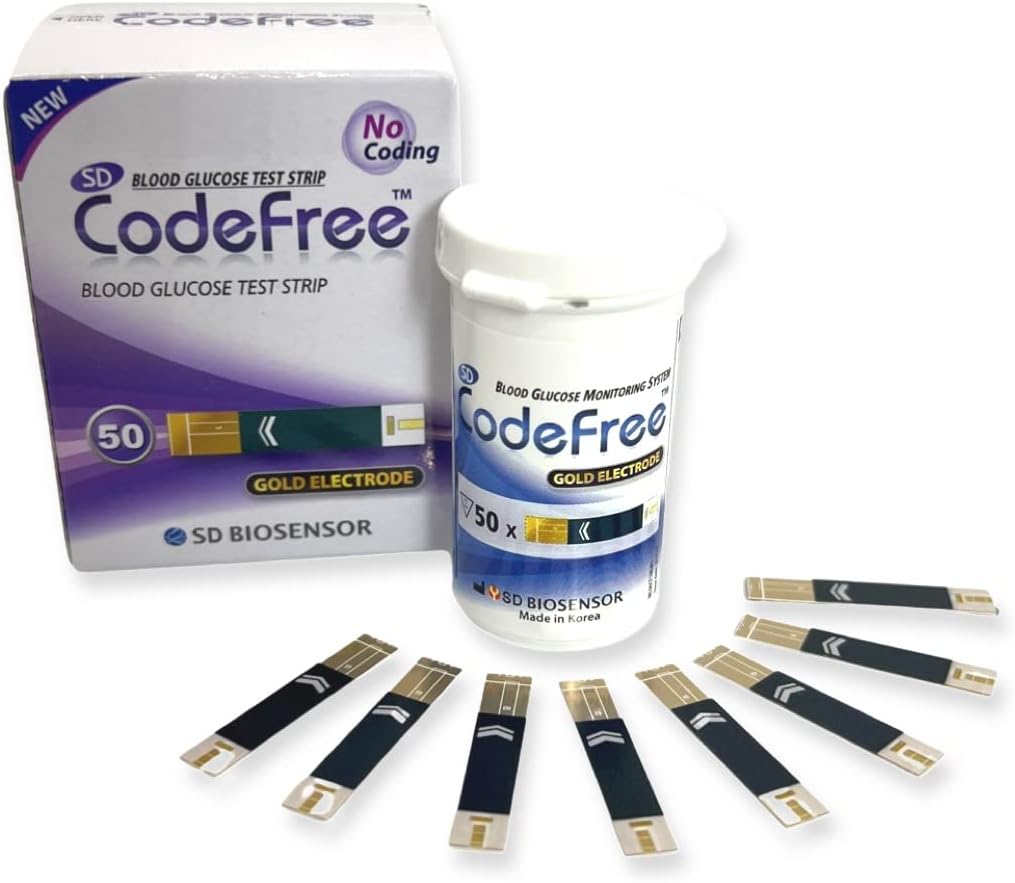 50 CodeFree Blood Glucose Replacement Test Strips
