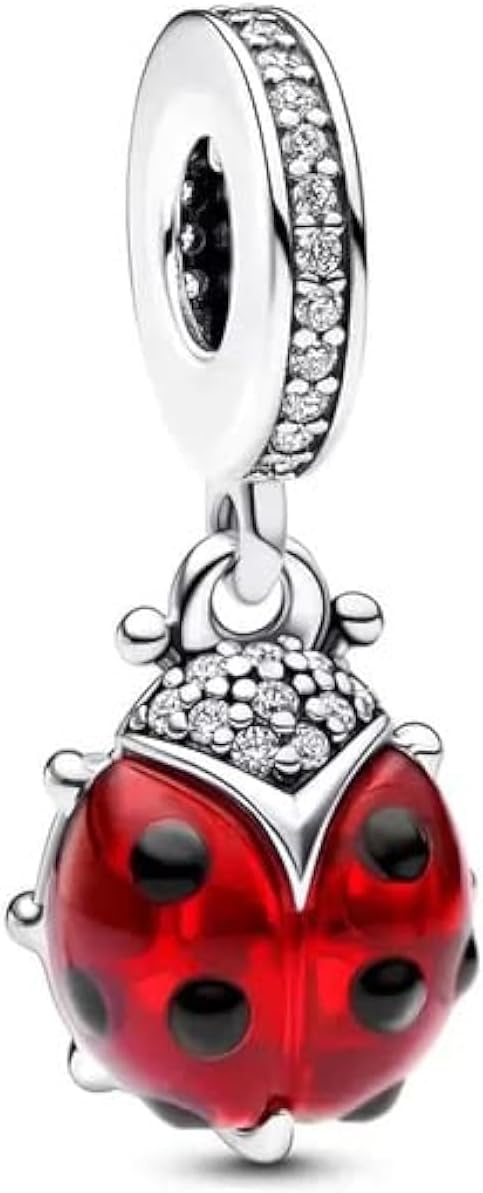 Ladybird 925 Sterling Silver Charm Compatible with Pandora Charms,and Many Other UK Charm Bracelets.