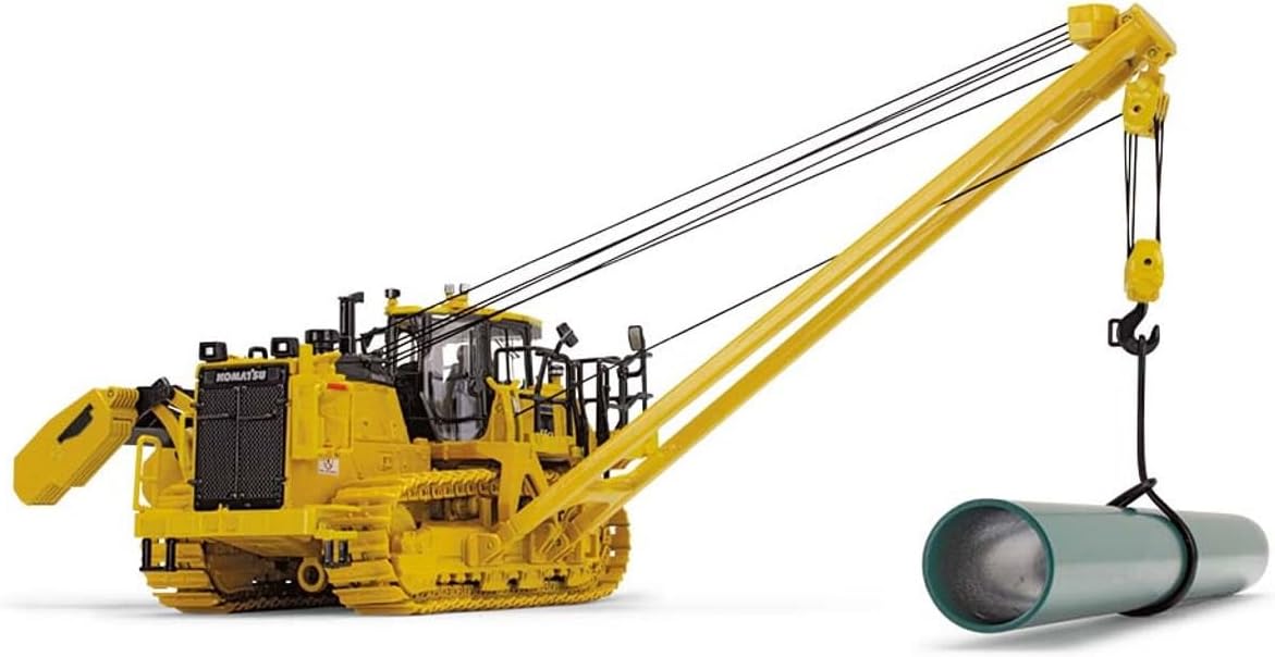 First Gear 1/50 Komatsu D155CX-8 with K170 Pipelayer 50-3494 Diecast Metal Replica Model Vehicle