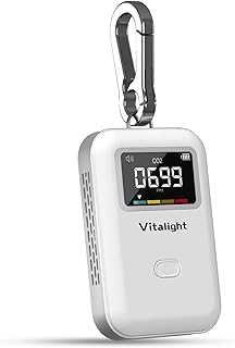 Mini CO2 Detector, Air Quality Monitor, Stylish and Lightweight CO2 Monitor for Travel Home Indoor,You Can Use Anywhere