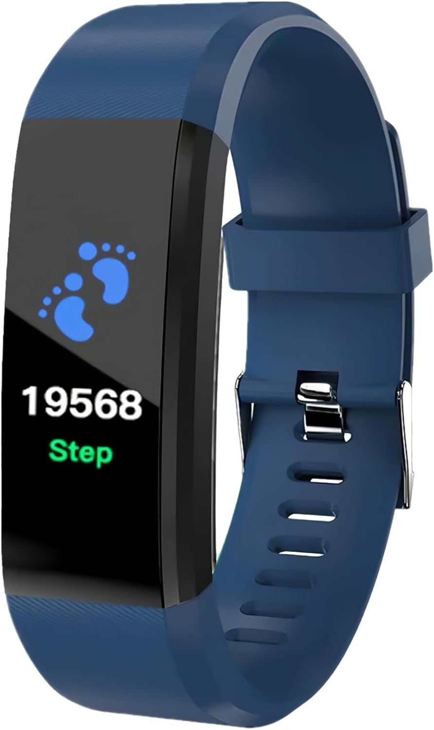 Fitness Activity Tracker Watch with Heart Rate Blood Pressure Sleep Monitor Running Step Calorie Ip67 Waterproof Pedometer Step Counter for Women Men Sports Watch for Android iOS Phones (Blue)