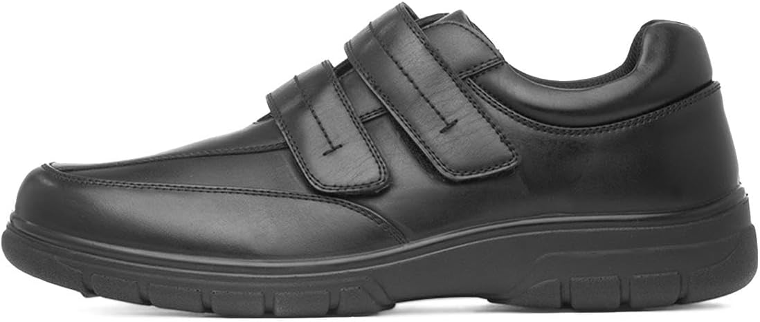 Hobos Hadley Mens Black Easy Fasten Shoe