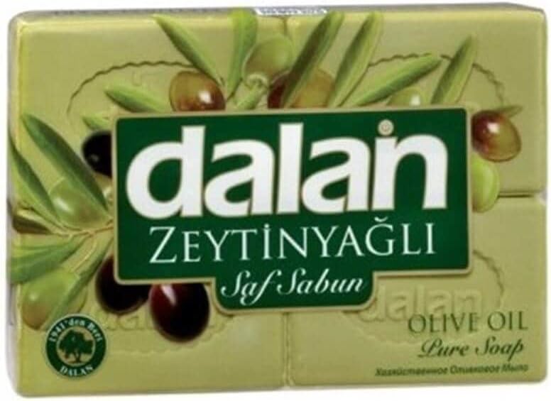 Dalan Green Bath Soap 4-Pieces Set, 0.51 kg Olive Green