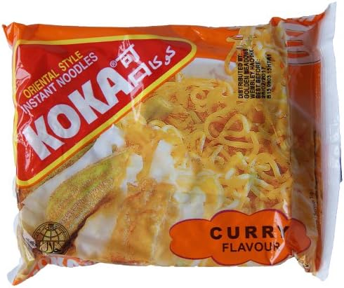 Koka Oriental Style Instant Noodles - Curry Flavour - 30 Packets