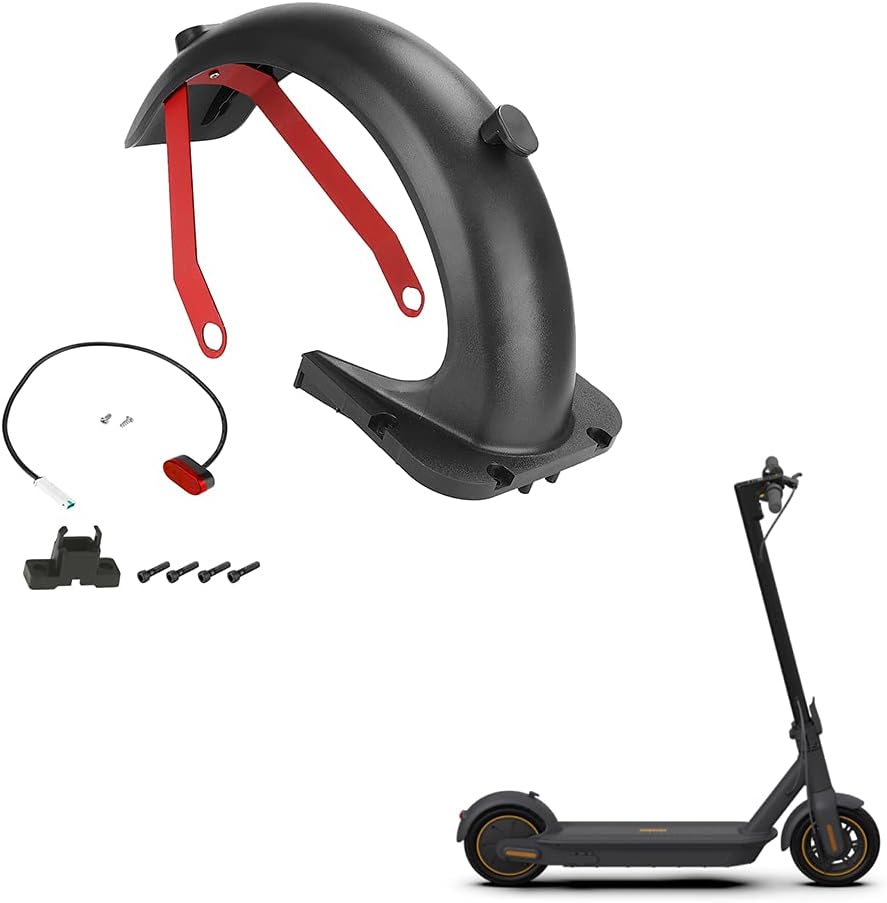 Fututech Rear Mudguard Kit with Rear Light and Rear Mudguard Bracket for Segway Ninebot Max G30/G30D, Replacement Parts, Scooter Accessory, Electric Scooter – Combo2