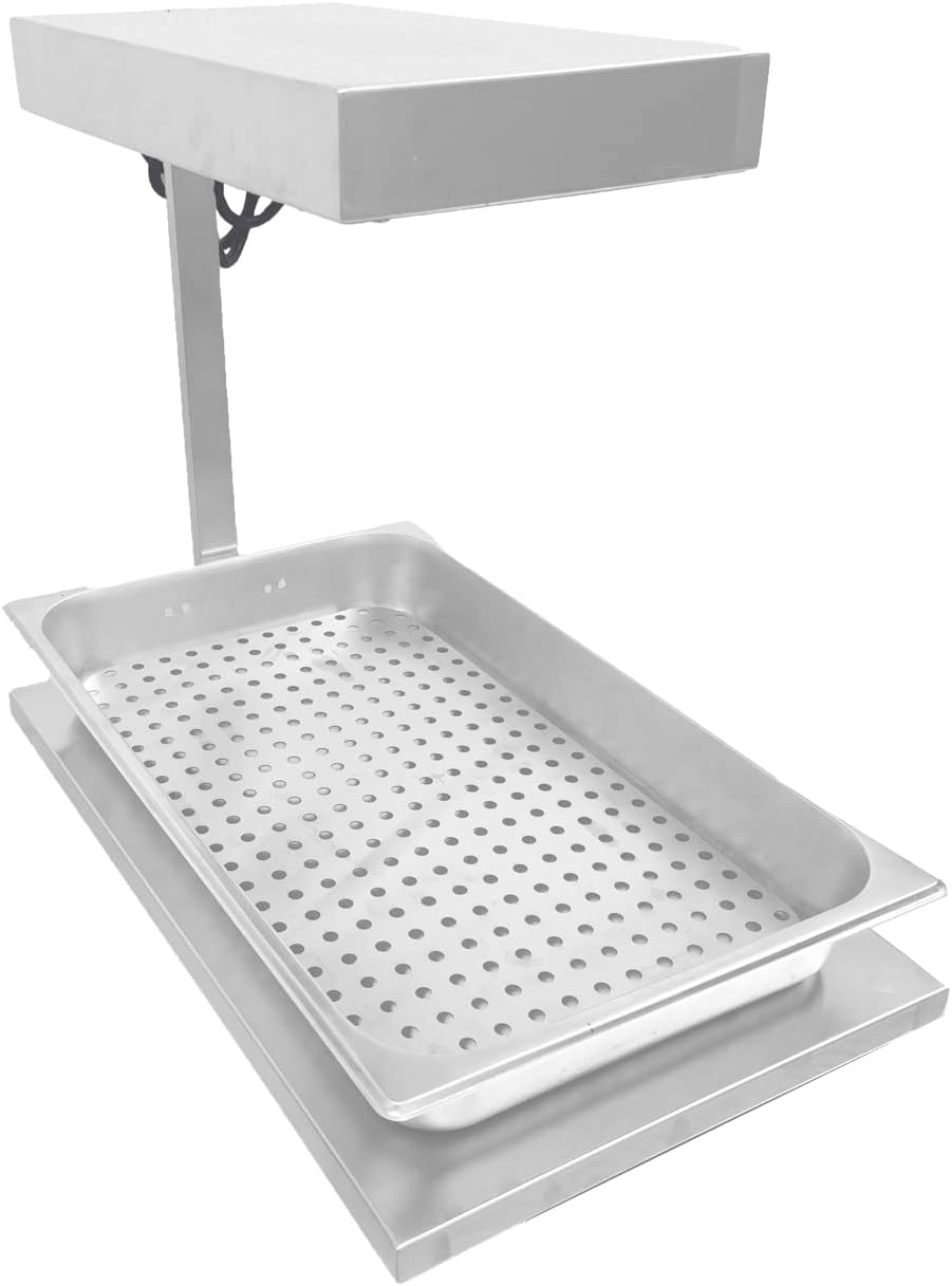 Commerical French Fry Warmer Infrared Food Warmer Fries Warming Stations with Removable Food Pan