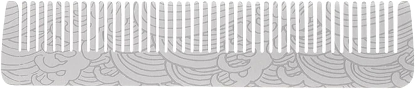 Professional Metal Mustache Comb For Men Compact Stainless Steel Beard Styling Tool Portable Grooming Essential Beard Care Comb