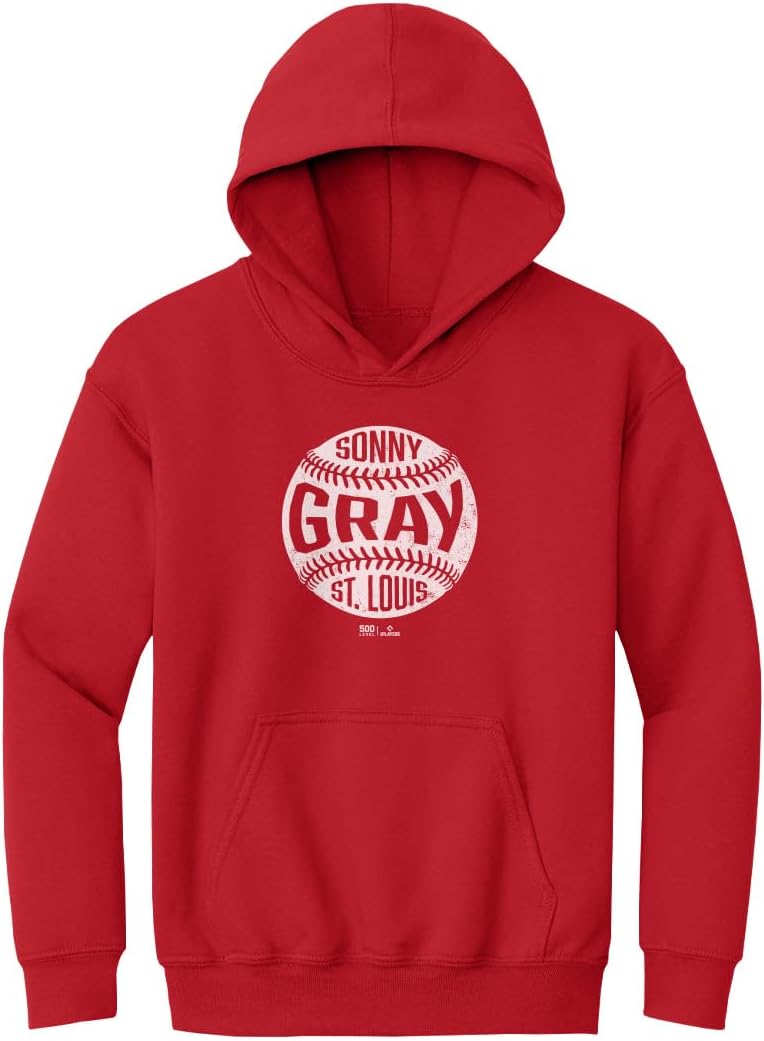 500 LEVEL Sonny Gray St. Louis Vintage Baseball Youth Hoodie Sweatshirt