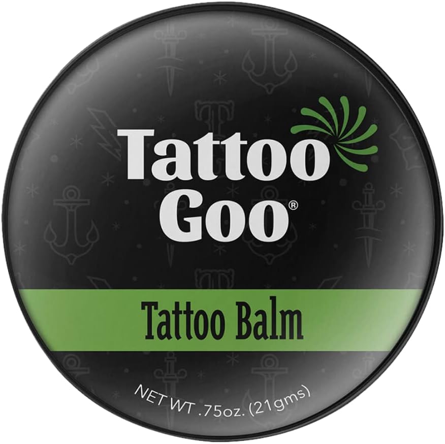 Tattoo Goo Original Aftercare Balm 21 g, Deep‑Moisture Natural Tattoo Aftercare & Colour Retention with Beeswax, Cocoa Butter & Vitamin E – Prevents Scabbing, Speeds Healing & Brightens Ink