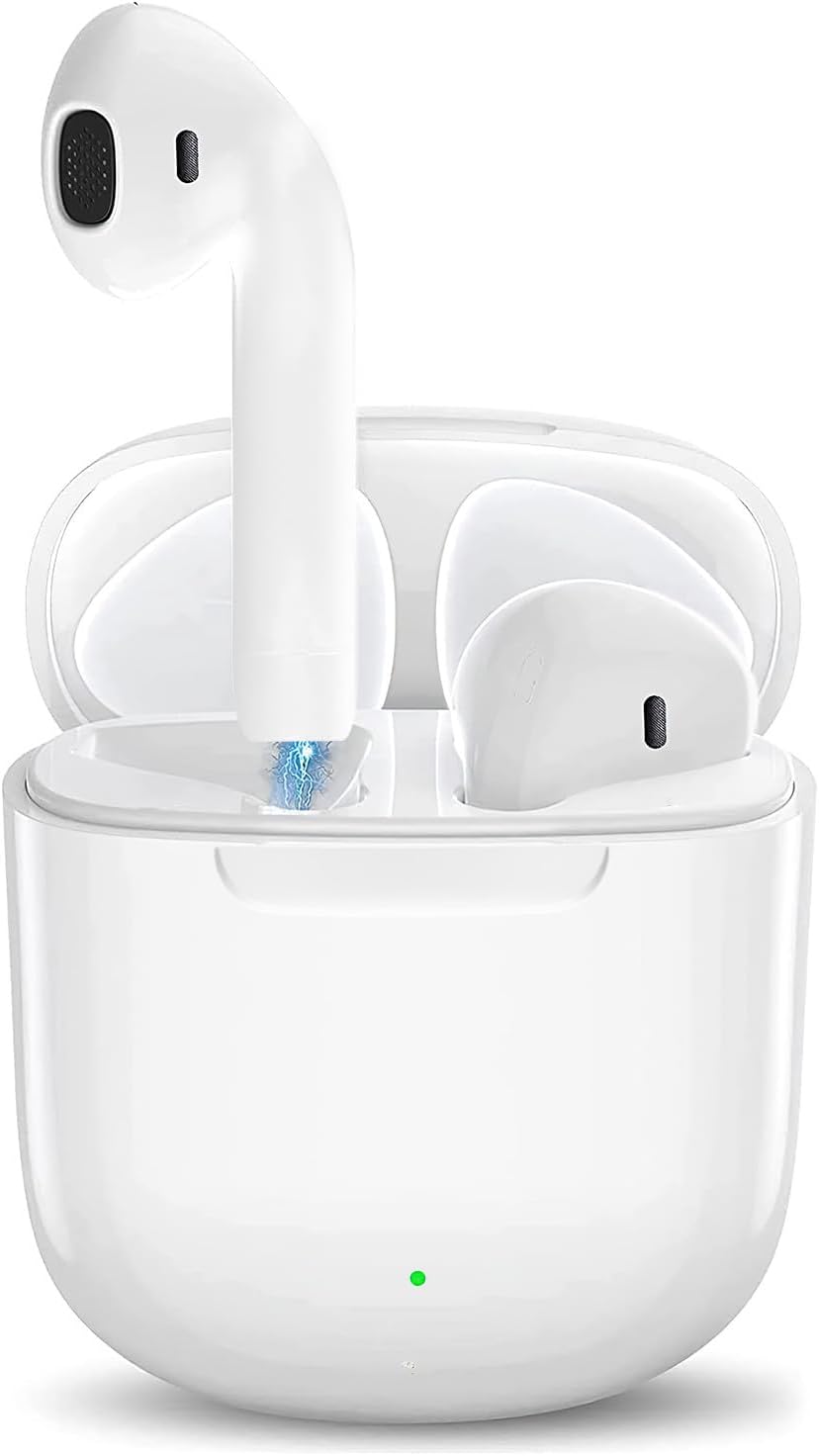 ETRSAIRL Wireless Earbuds Bluetooth 5.0, 48H Playtime In-Ear Headphones With Noise Cancelling Mic, Ipx8 Waterproof Bluetooth Earphones, Hifi Stereo Sound, Touch Control (White)