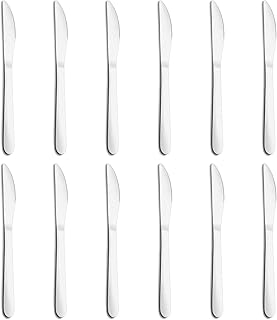 12-Piece Dinner Knives Set, Knife Set (9 Inches), Table Knife, Food Grade Stainless Steel Butter Knives, Knives Silverware for Home/Restaurant/Kitchen, Dishwasher Safe & Mirror Polished