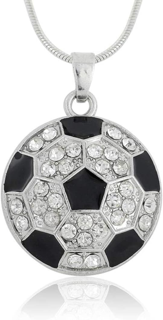BANCHELLE Soccer Pendant Necklaces, Sports Fan Necklaces Pendants