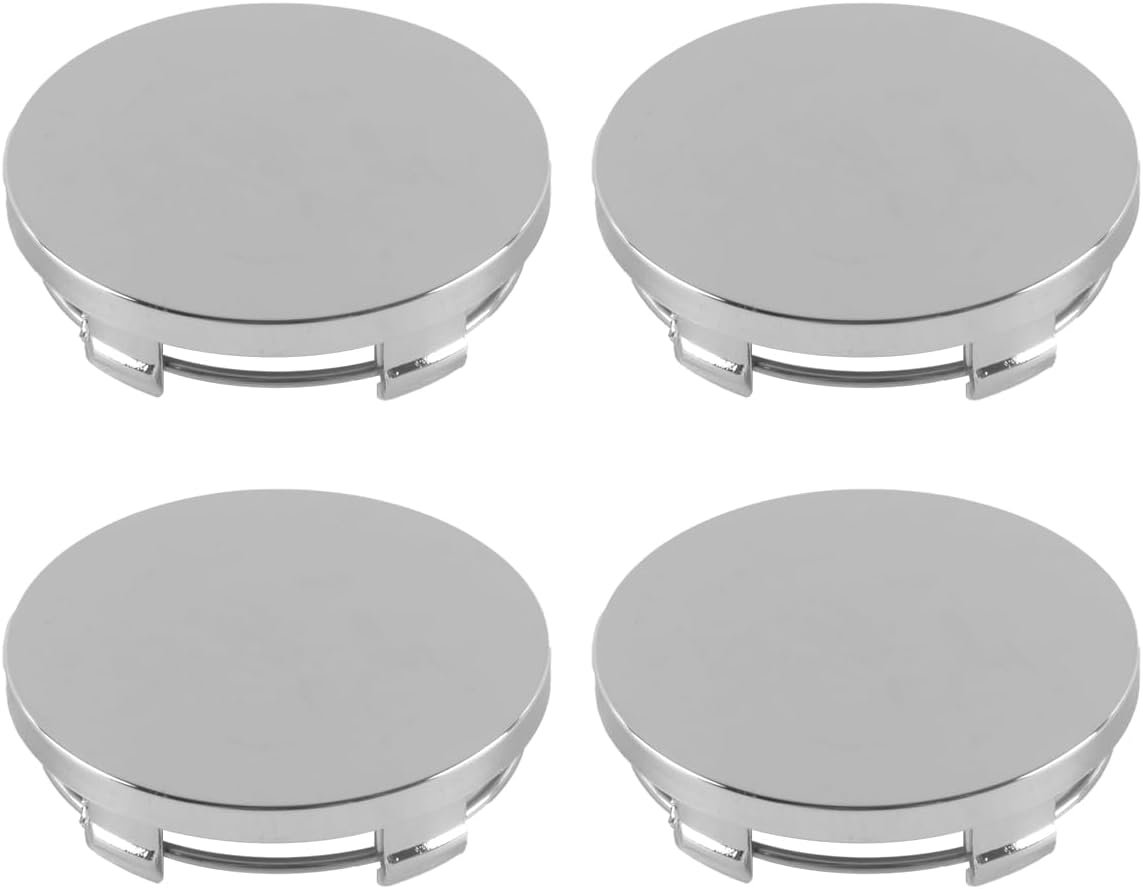 Tyre Center Hub Cover for Auto Universal Hub Centre Caps 60mm 4Pcs Wheel Centre Hubcaps Cap,Silver