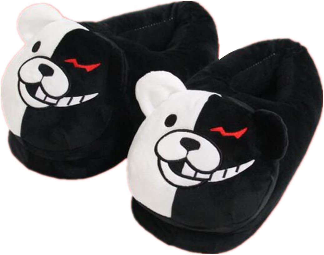 Groydbna Unisex Adult Slippers Anime Cute Plush Anti Slip Loafers Shoes