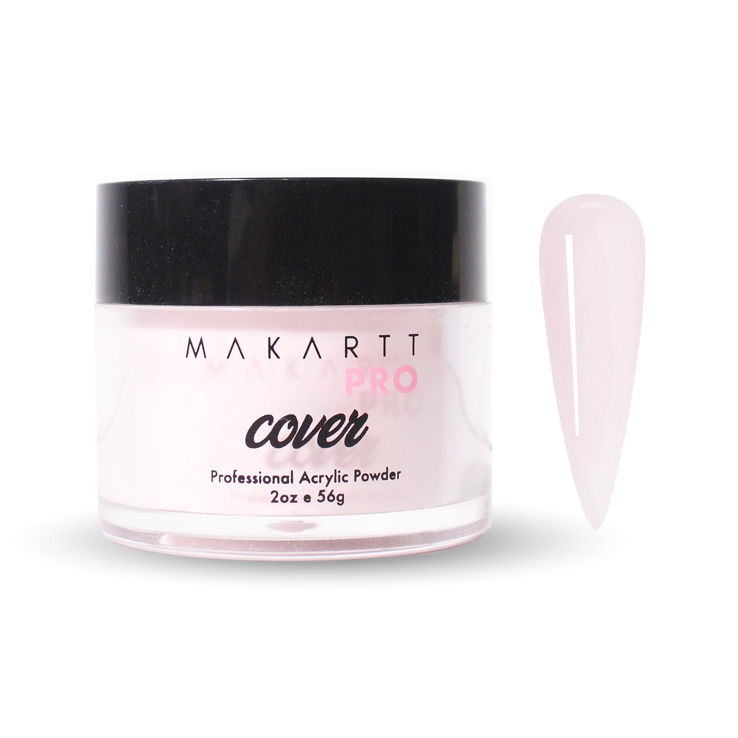 Acrylic Powder - 56g/2oz Nail Cover for Extension, Perfect for Professional Private Nail Technicians - Color: Soft Pink