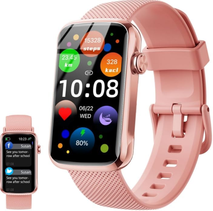Smart Watch, Smartwatch for Men Women with 24 Sport Modes, IP68 Waterproof Fitness Tracker with 24/7 Heart Rate/Sleep/SpO2 Monitor, Step Tracker, Pedometer, Activity Tracker for Android iOS