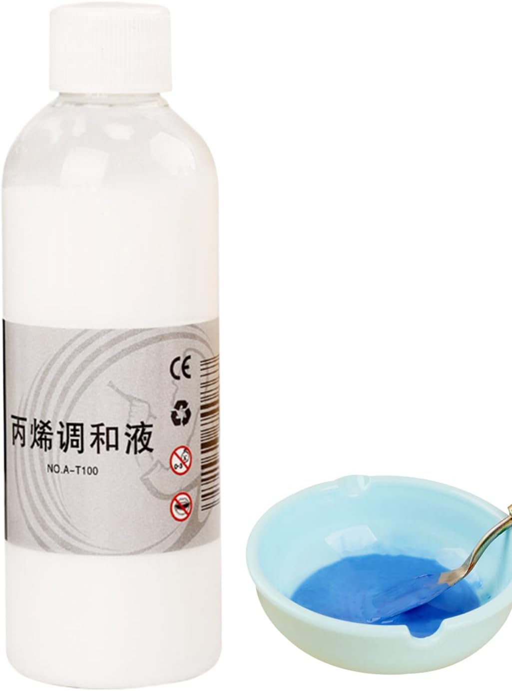 Flow Aid for Acrylic Paint | 100ml Acrylic Fluid Medium - Liquid Additive for Palette Preparation, Color Blending, Miniatures, Artists, Students, Teachers, Crafts Projects