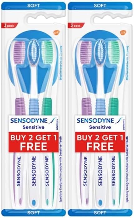 Sensodyne Sensitive Toothbrush, Soft (Color May Vary) - Packof 6