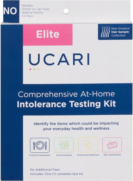 UCARI Sensitivity Test for Humans | Screens for 1500+ Intolerances | Food & Nutritional Analysis | Non Invasive Home Test Hair Sample Method | Results in 48 Hours | Adults & Kids