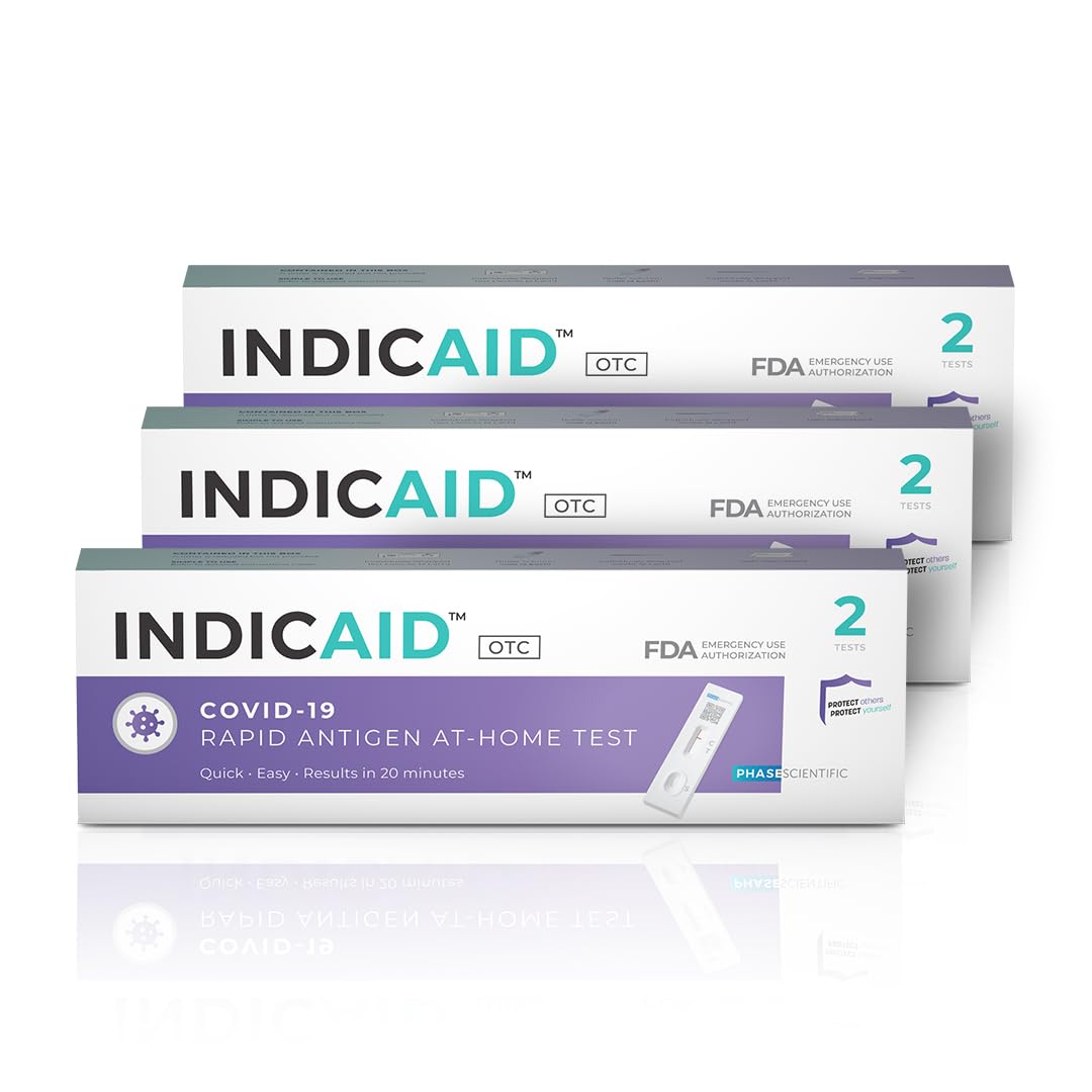 COVID-19 Rapid Antigen Test, Covid Home Test, FDA EUA Authorized, COVID Test at Home, HSA/FSA Eligible, Quick and Accurate Results (6 Pack) Bulk Pack for Back to School