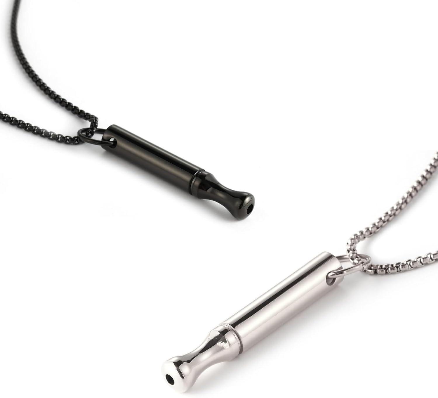 2Pcs Breathing Necklace for Anxiety Relief Breathlink Stress Relief Necklace Fidget Necklace Sensory Necklace for Adults Women Men