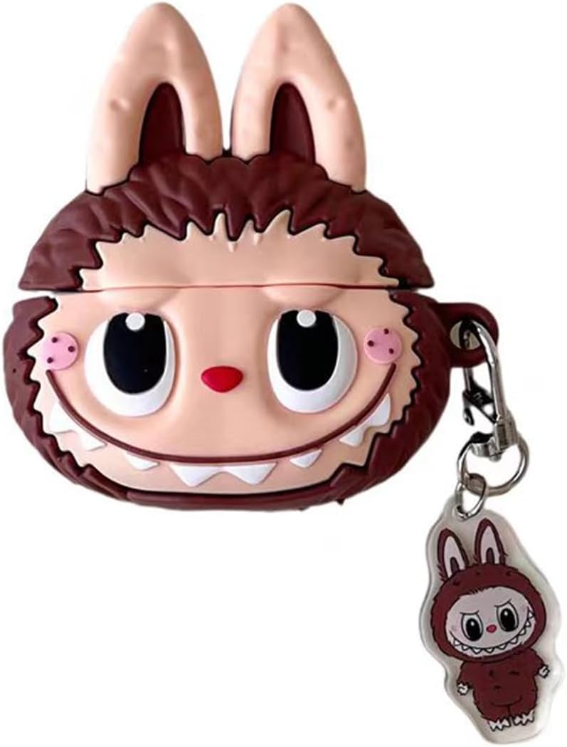 Silicone Case for AirPods Pro 2nd/1st Generation Earbuds with Keychain,Cute Cartoon Popular Anime Design Shockproof Headphone Covers for AirPods Pro/Pro 2