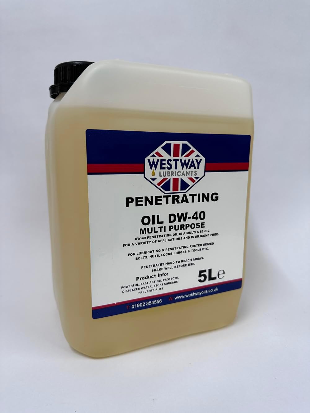 Westway Lubricants Penetrating Oil - Multi Purpose Scaffold Oil - Anti Rust - DW40 - 5L