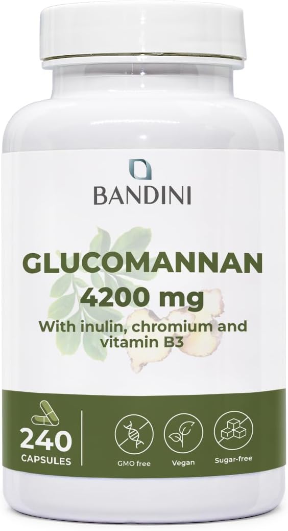 Bandini® Glucomannan from the konjac Root – 4200 mg per dose – 240 Capsules