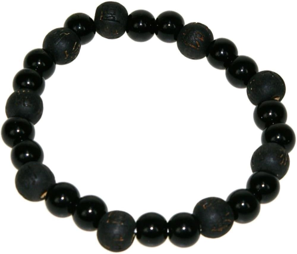 Zorbitz Kama logy Onyx Power and Success Genuine Gemstone Bracelet for Men's, Women's, 8 mm Healing Energy Beads