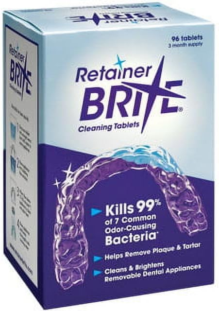 Retainer Brite Cleaning Tablets - 96 Tablets (New formulation)