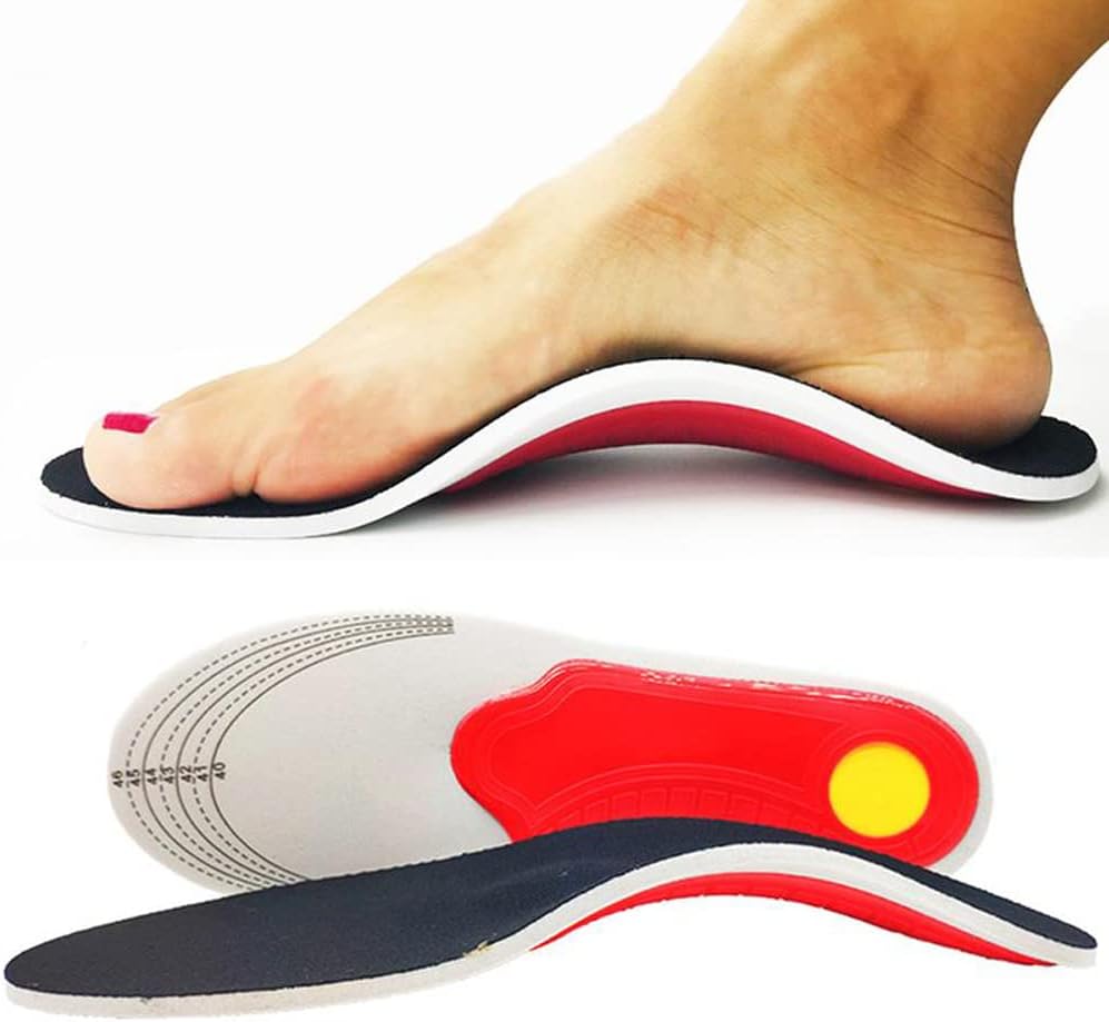 Orthotic Insoles for Women, Arch Support Insoles for Men, Plantar Fasciitis Arch Support Shoe Boot Flat Feet Inserts, Orthotic Feet Heel Pain Shock Absorption Comfortable Insoles (Small EU 35-40)