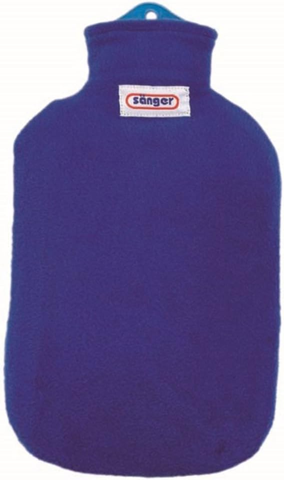 Sanger Contour Covered 2L Hot Water Bottle Blue