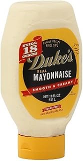 Duke's Real Mayonnaise Squeeze Sugar Free 18 Ounce (Pack of 12)