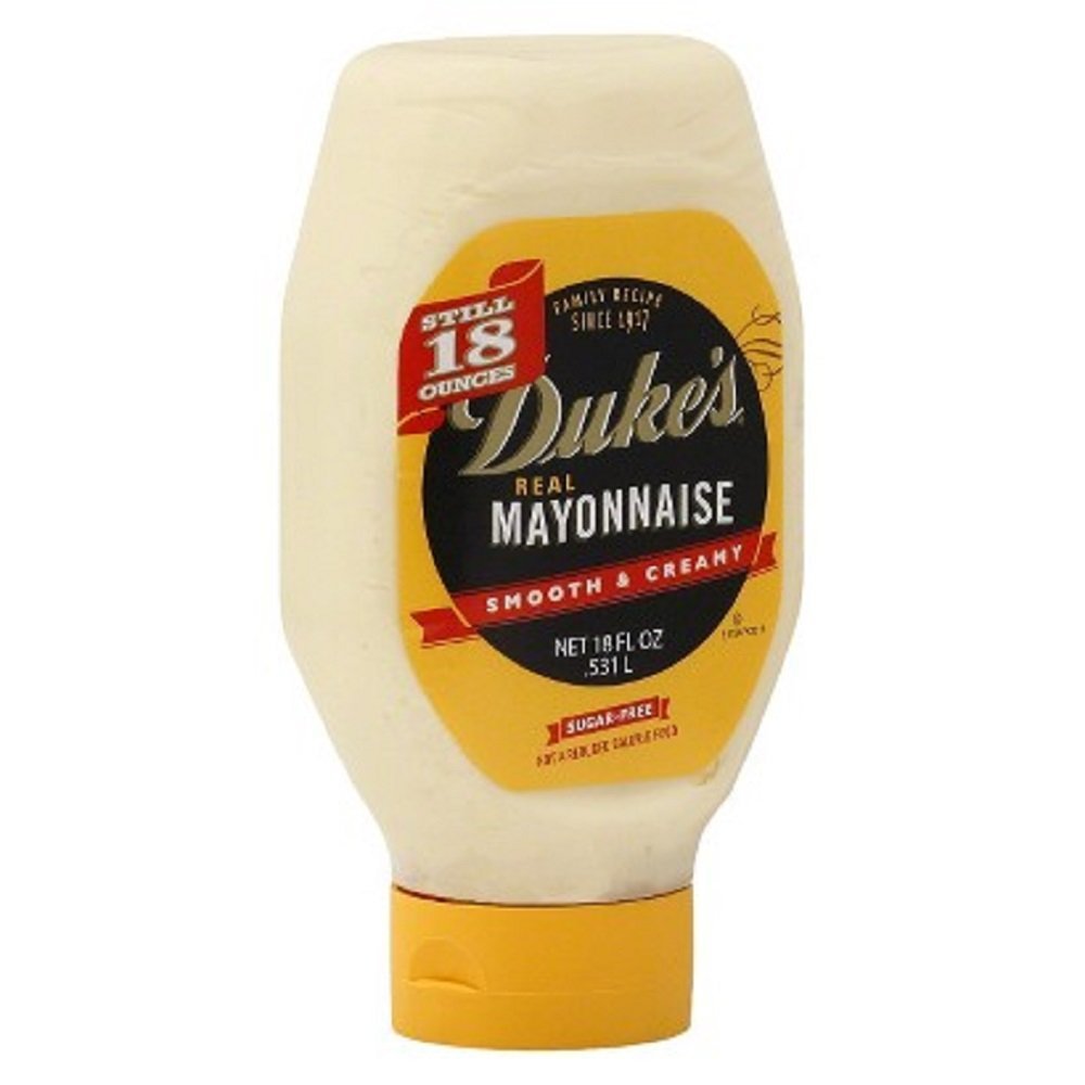 Duke's Real Mayonnaise Squeeze Sugar Free 18 Ounce (Pack of 12)