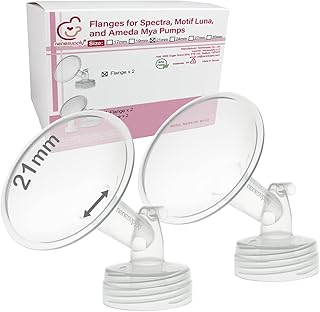 Nenesupply 2pc 21mm Flanges Compatible with Spectra S1 Spectra S2 Synergy Gold Breastpumps Replacement to Spectra Pump Parts and Spectra Flange Replace Spectra S2 Parts and Spectra 21mm