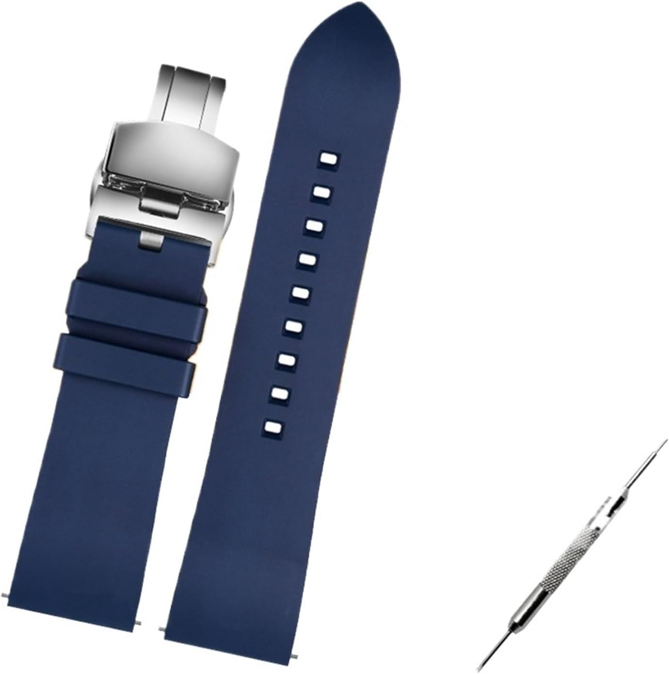 AJASMKLX Fit For Citizen Fit For Seiko Fit For Tissot Fit For Mido watch Rubber Strap Waterproof Watchband 20mm 22mm 23mm 24mm Sport Diving Nylon Men Watch Bracelet