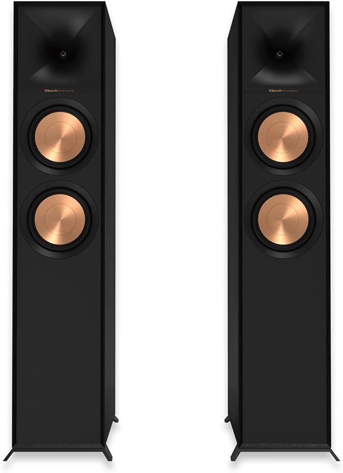 Klipsch Reference R-605FA Dual 6.5" 400W 2-Way Dolby Atmos Floorstanding Speaker, Pair
