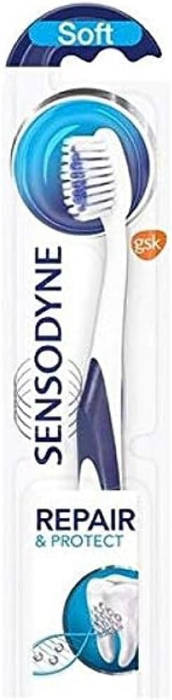 Sensodyne Complete Protection Soft Toothbrush, Pack of 1, Specially Designed for People with Sensitive Teeth, Assorted Colours