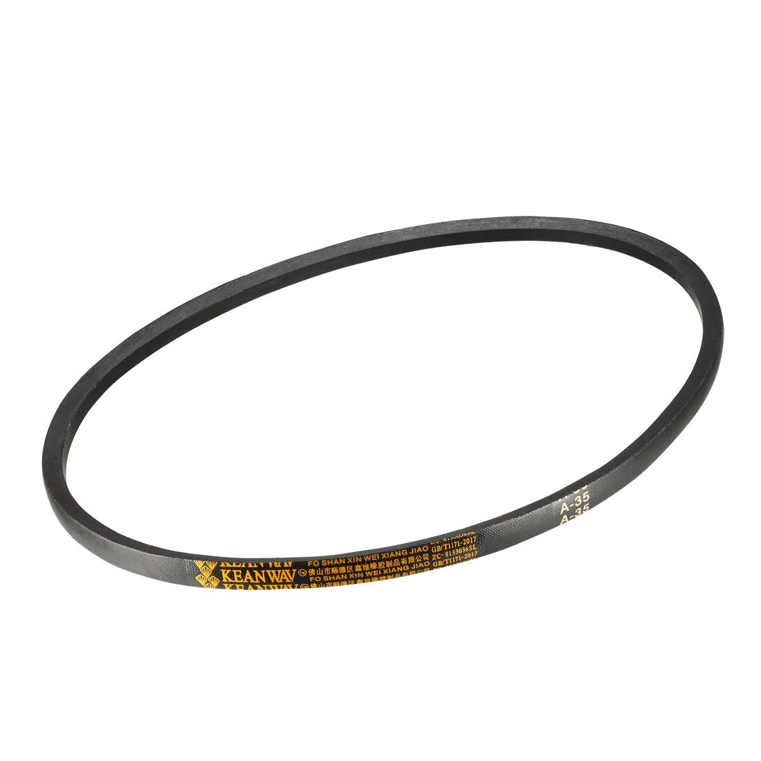 sourcing map A35 Drive V-Belts 35" Inner Length 13mm Width 8mm Thick JIS Standard A-Section Rubber Drive Industrial Transmission Belt