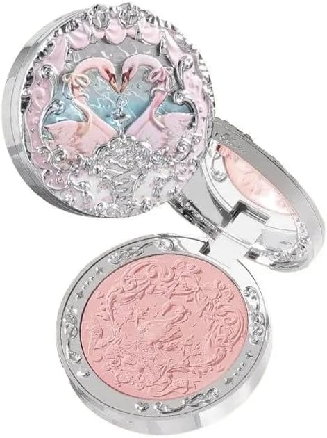 Flower Knows Swan Ballet Series Embossed Blush Long-lasting Matte Powder Blusher Natural Brightening Cosmetic (S04)