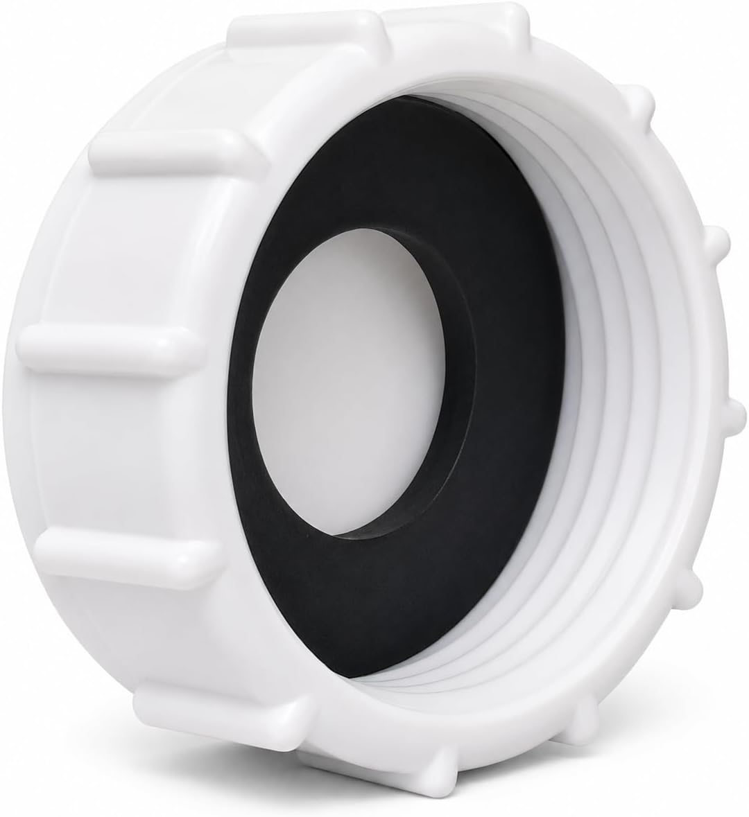 PlumbEZ Universal Appliance & Sink Trap Blanking Cap, Easy to Fit - 32mm/1.25'' White Appliance Trap Blanking Cap & Washer