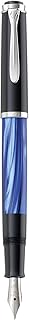 Pelikan Tradition M205 Blue Marble Fountain Pen, Fine Nib, 1 Each (801966)