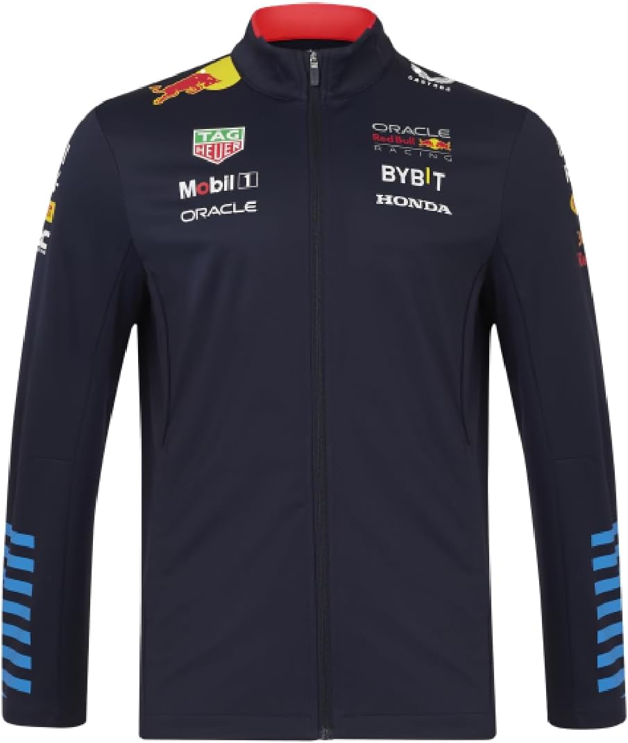 Red Bull Racing Formula One Team - Official 2024 Formula 1 Merchandise - Replica Team Full Zip Softshell Jacket - Night Sky - Unisex (UK, Alpha, XL, Regular, Regular, Night Sky)