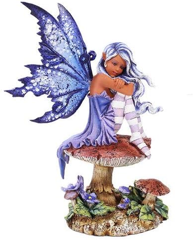 Pacific Giftware Amy Brown Licensed Violet Fairy Statue Polyresin Figurine