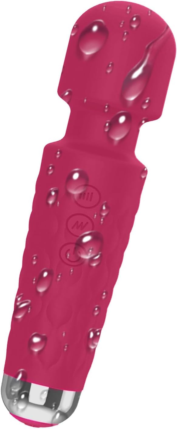 Percussion Handheld Electric Back Massager - Rechargeable&Waterproof Handheld Deep Tissue Neck Back Massager for Shoulder, Leg, Calf, Foot, Muscle, and Back Pain Relief(Rose07…