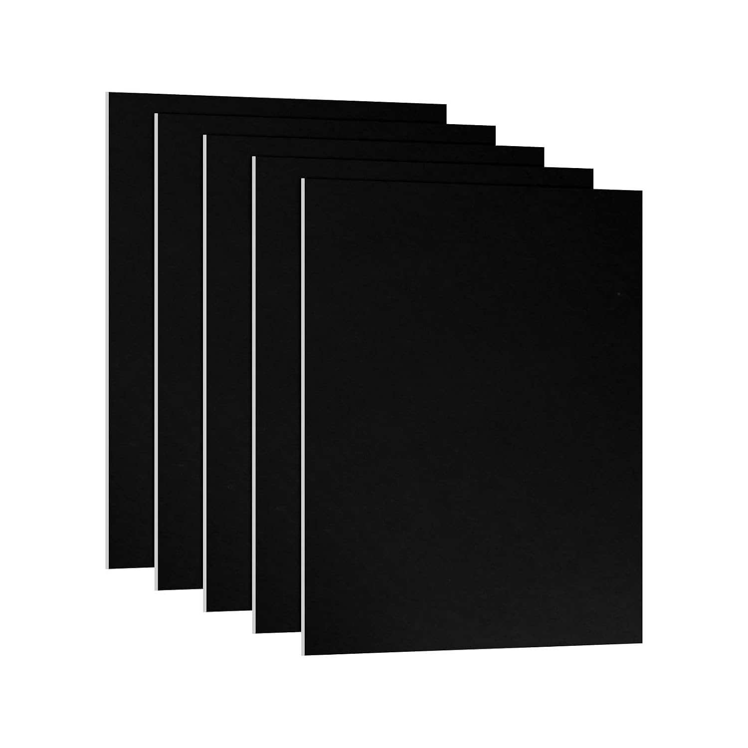 PATIKIL 7x5x1/32inch Anodized Aluminum Sheet, 5Pcs Metal Rectangle Aluminum Plate 0.8mm Thick Engraving Blanks for Laser Engraving DIY Decorative Crafting Home Decoration, Black