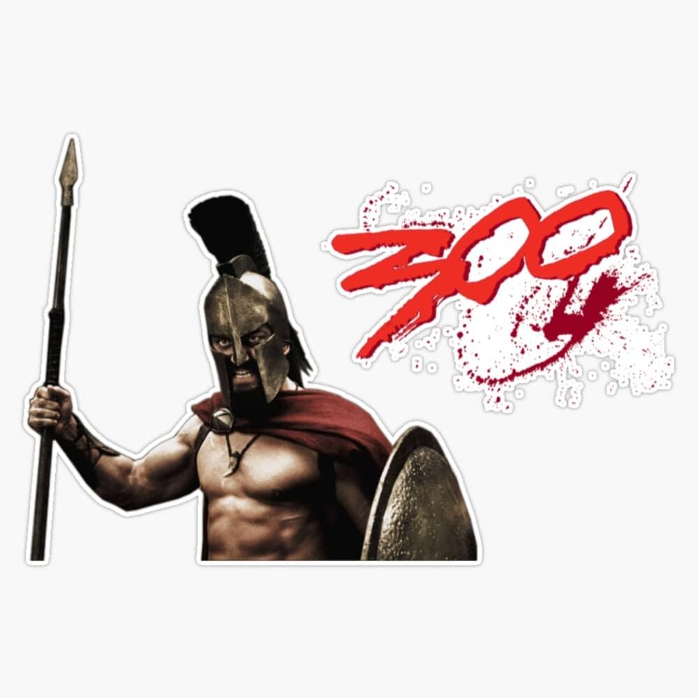Leonidas - 300 Spartans Against Persia Graphic Sticker Bumper Sticker Vinyl Decal 5"