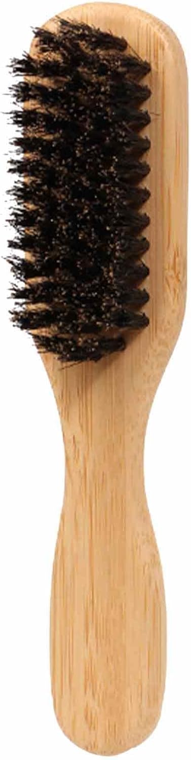 Boar Bristles Beard Brush - Beard Styling Brush, Natural Boar Bristle Grooming Tool | Beard Care Brush, Perfect for Thick Beards, Facial Hair Brush for Men, Professional Beard Comb for Smoothness