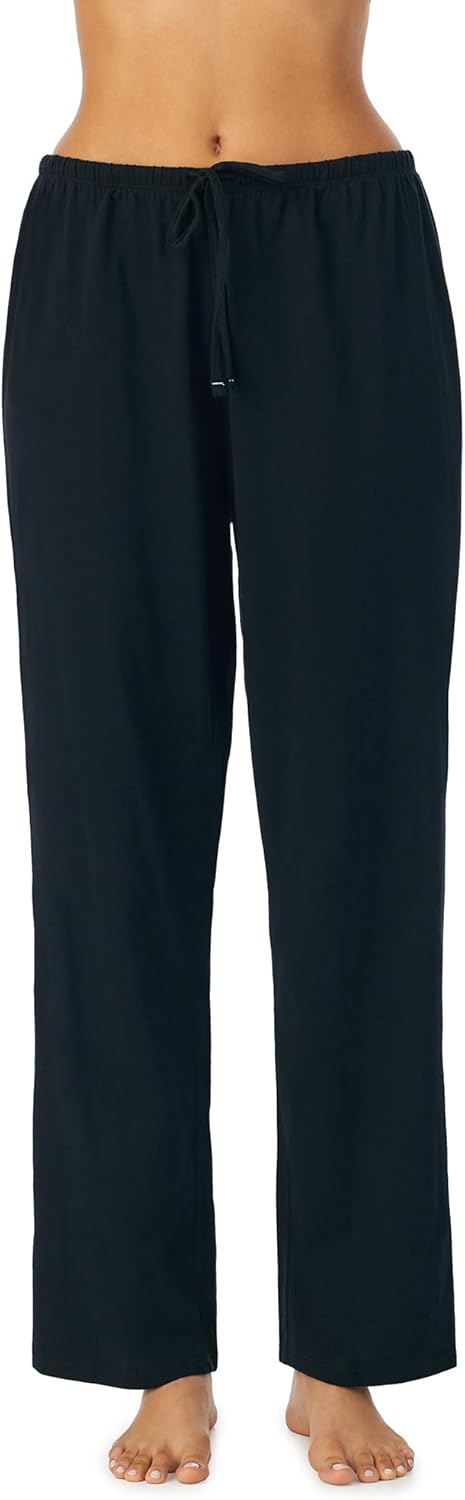 Nautica Womens Sleep Pants - Long Length, Breathable Pajama Bottoms - Cotton Knit Jersey Sleepwear and Loungewear